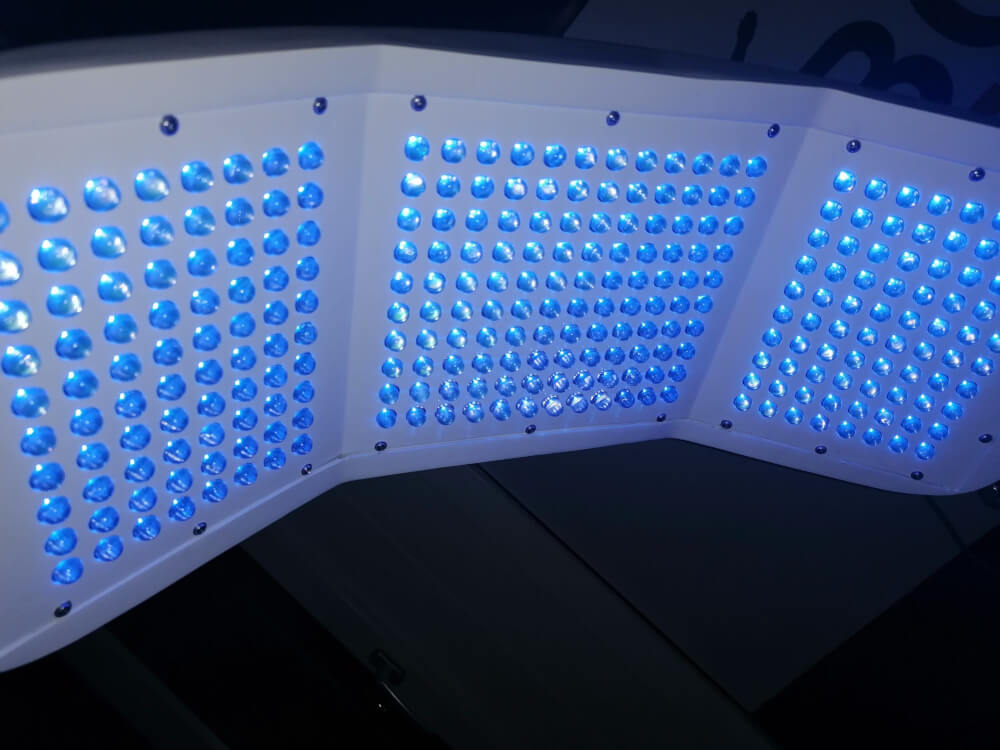 Das Blaue Licht der LED Photon Licht Therapie